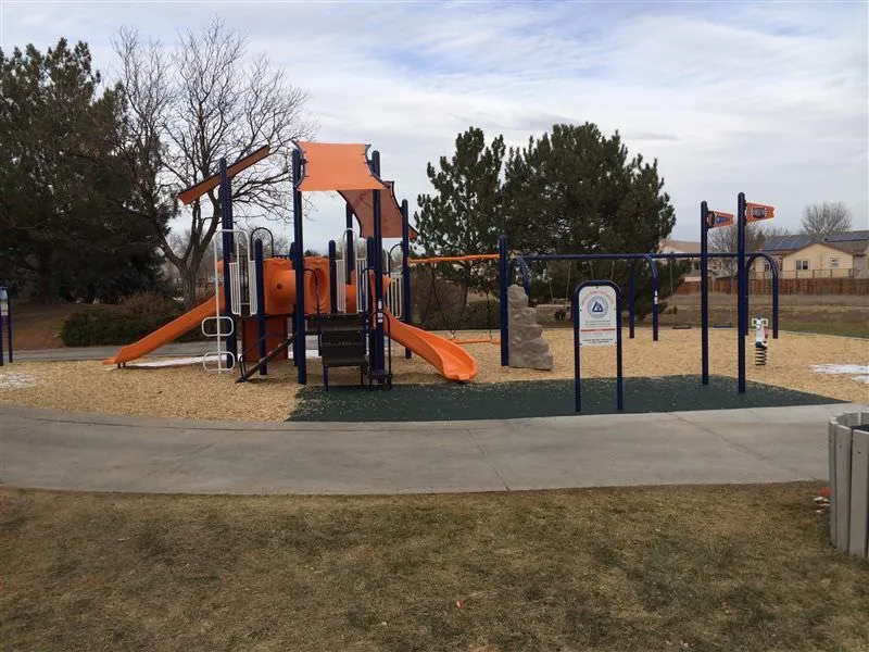Playground surfacing combination at Bronco Park 